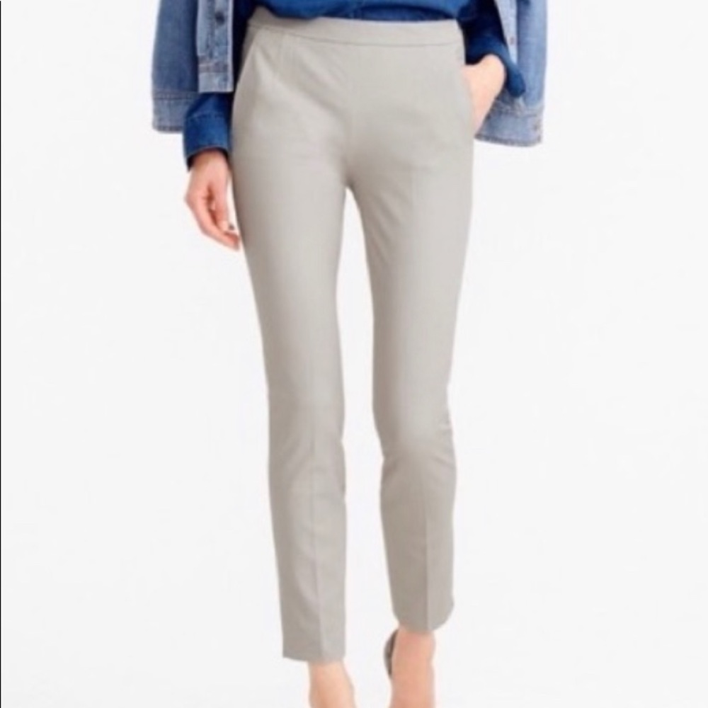 J. Crew Martie pant, bi-stretch cotton, sz 6, gray